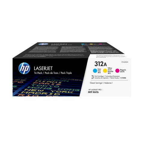 Toner 312A HP ciano+magenta+giallo  Conf. 3 - CF440AM